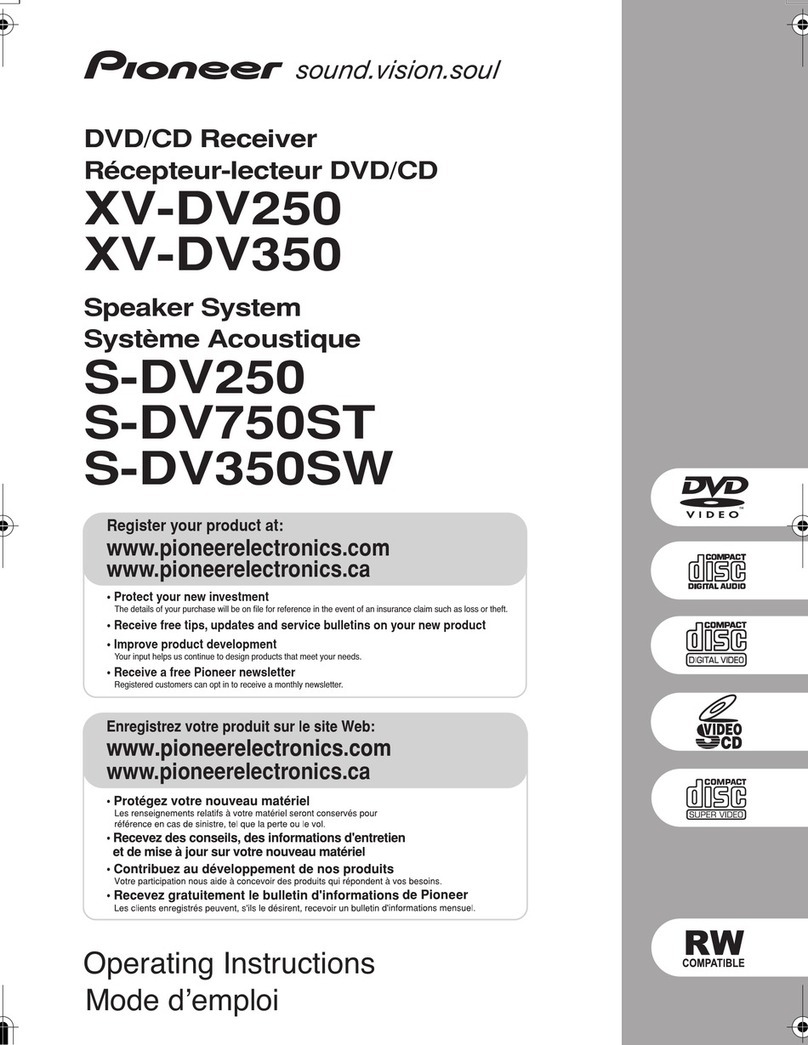 Pioneer XV-DV250 User manual