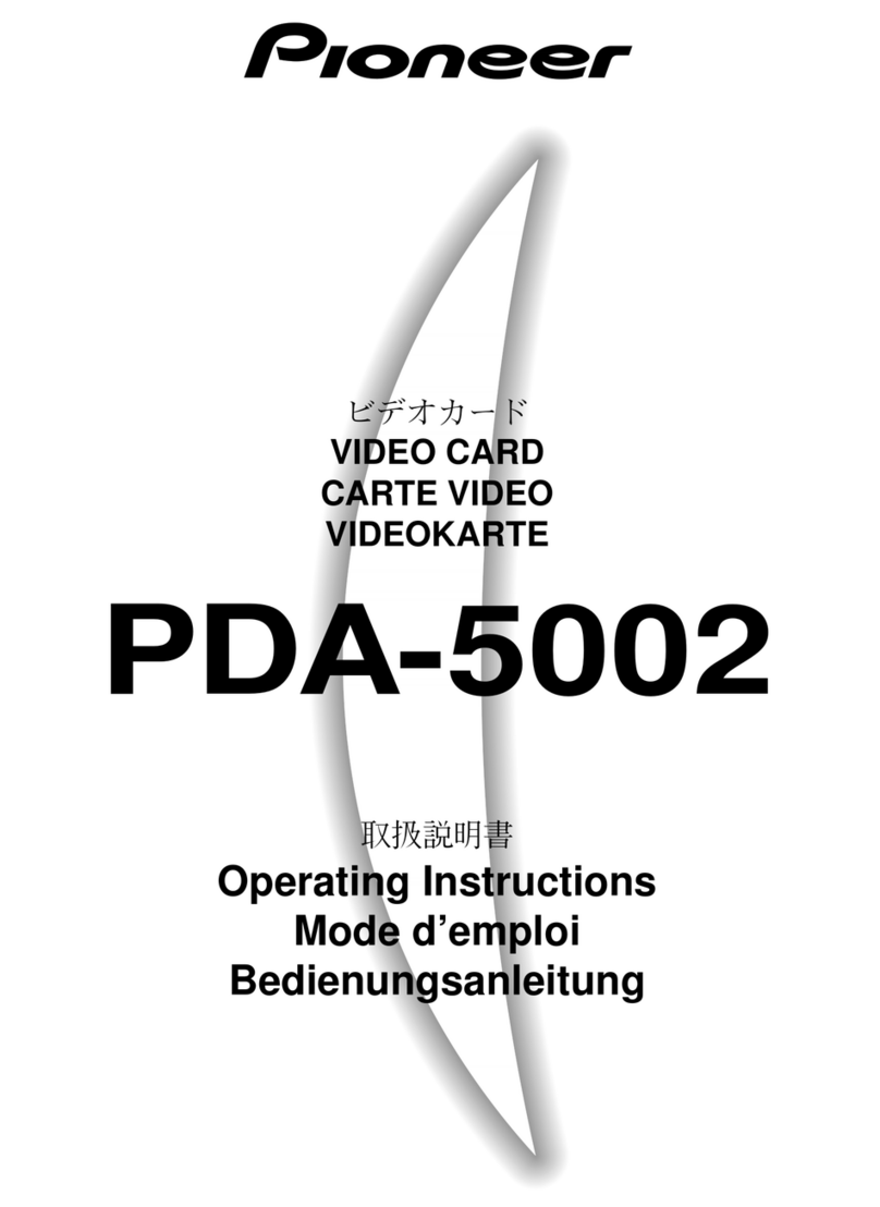 Pioneer PDA-5002 User manual