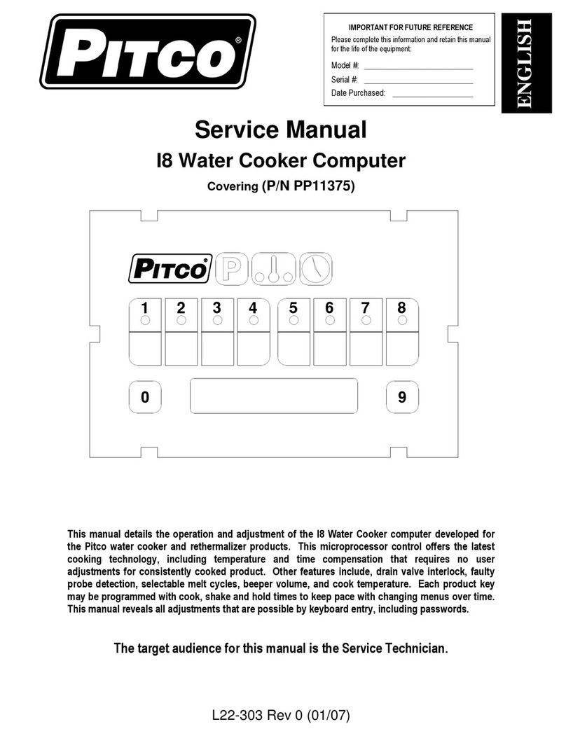 Pitco L22-303 Service manual