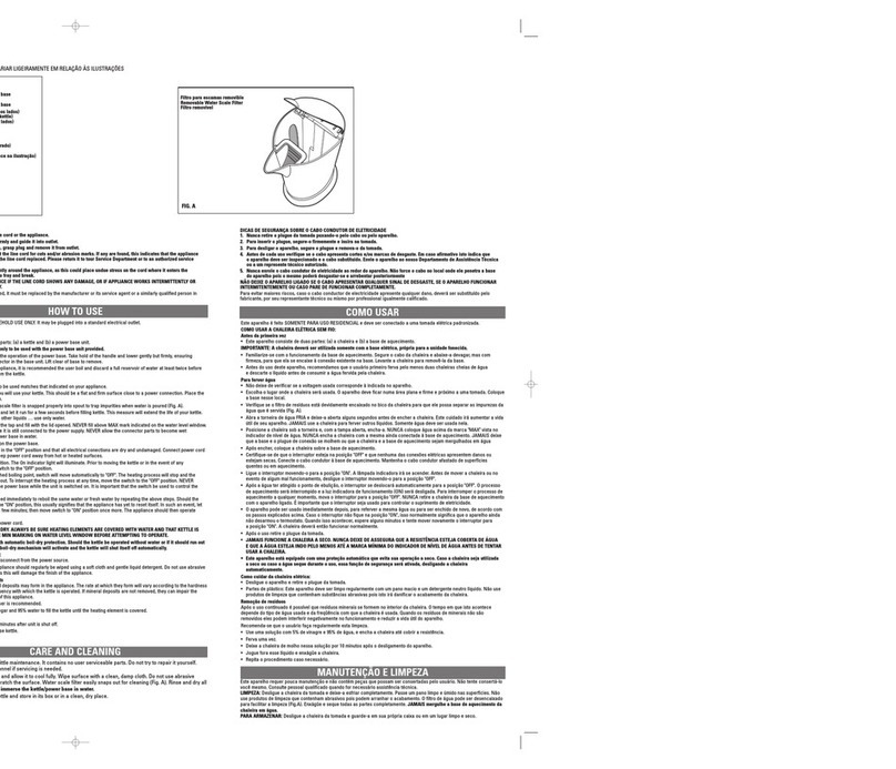 Windmere K100 Installation instructions