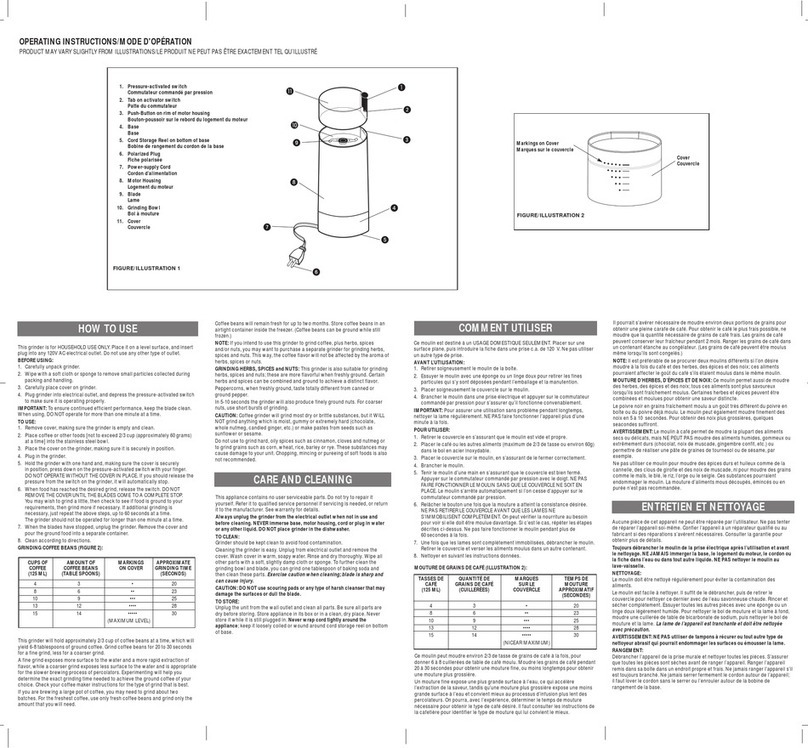 Windmere togo GC-6000 Installation instructions