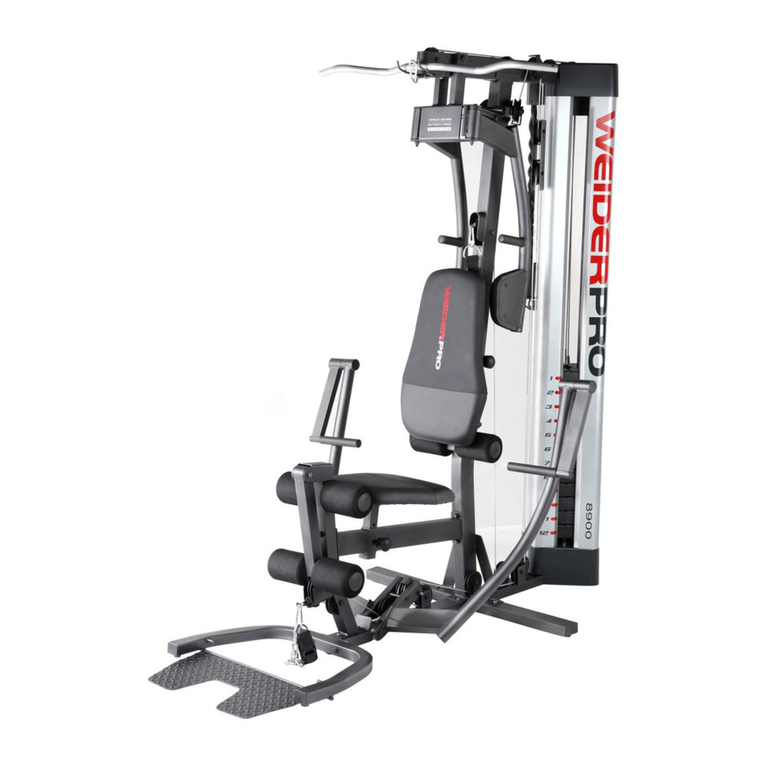 Weider Pro 8900 user manual