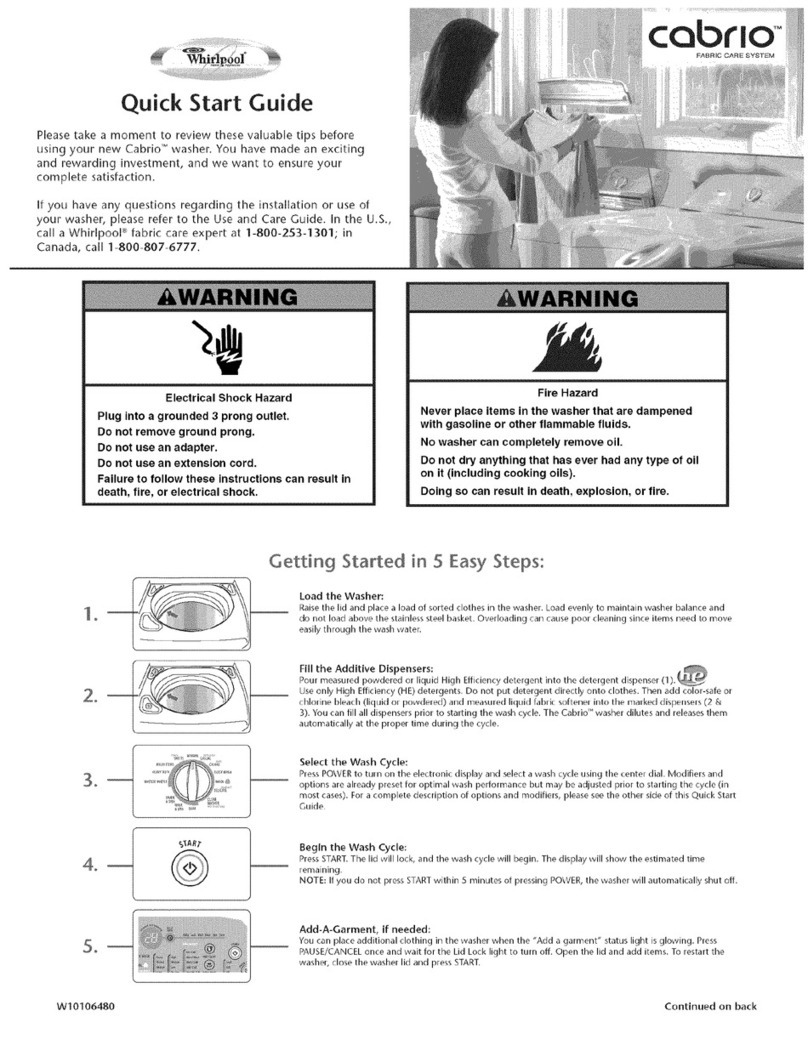 Whirlpool Cabrio WTW6400SW1 User manual