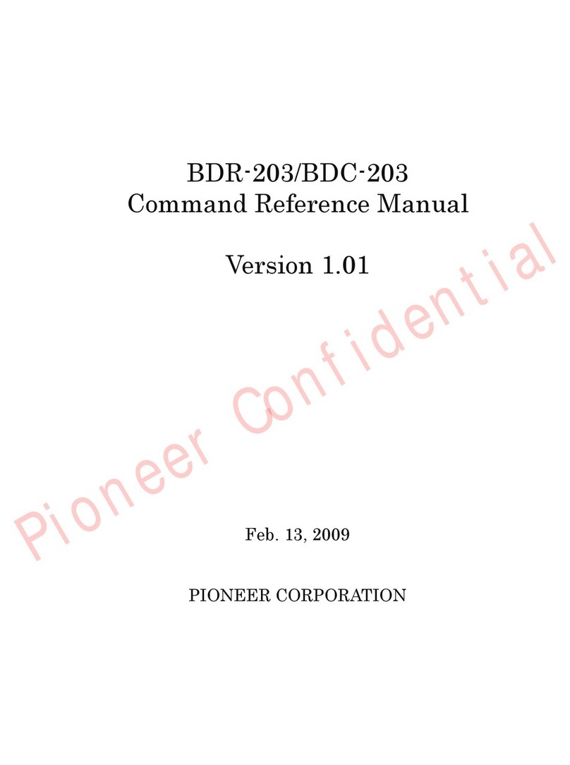 Pioneer BDR-203 Installation manual