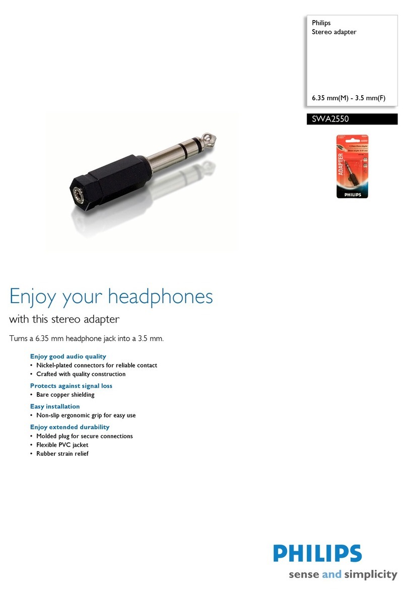 Philips SWA2550 User manual