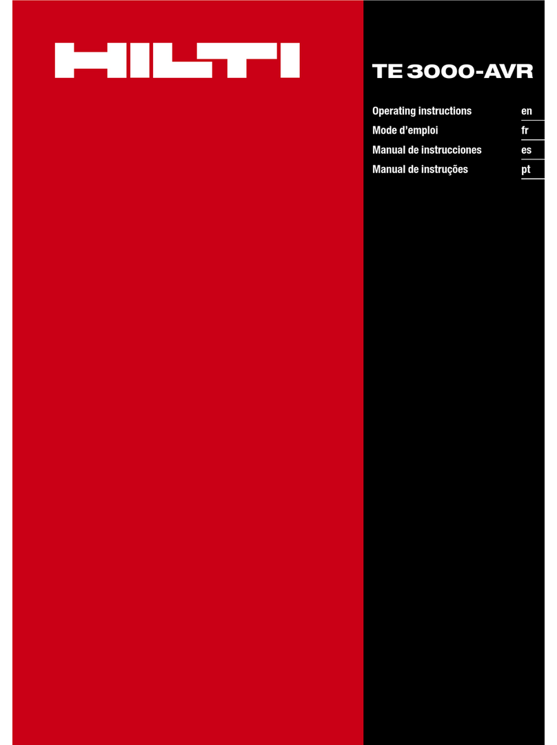 Hilti TE3000-AVR User manual