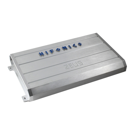 Hifonics Zeus ZRX1000.1D User manual