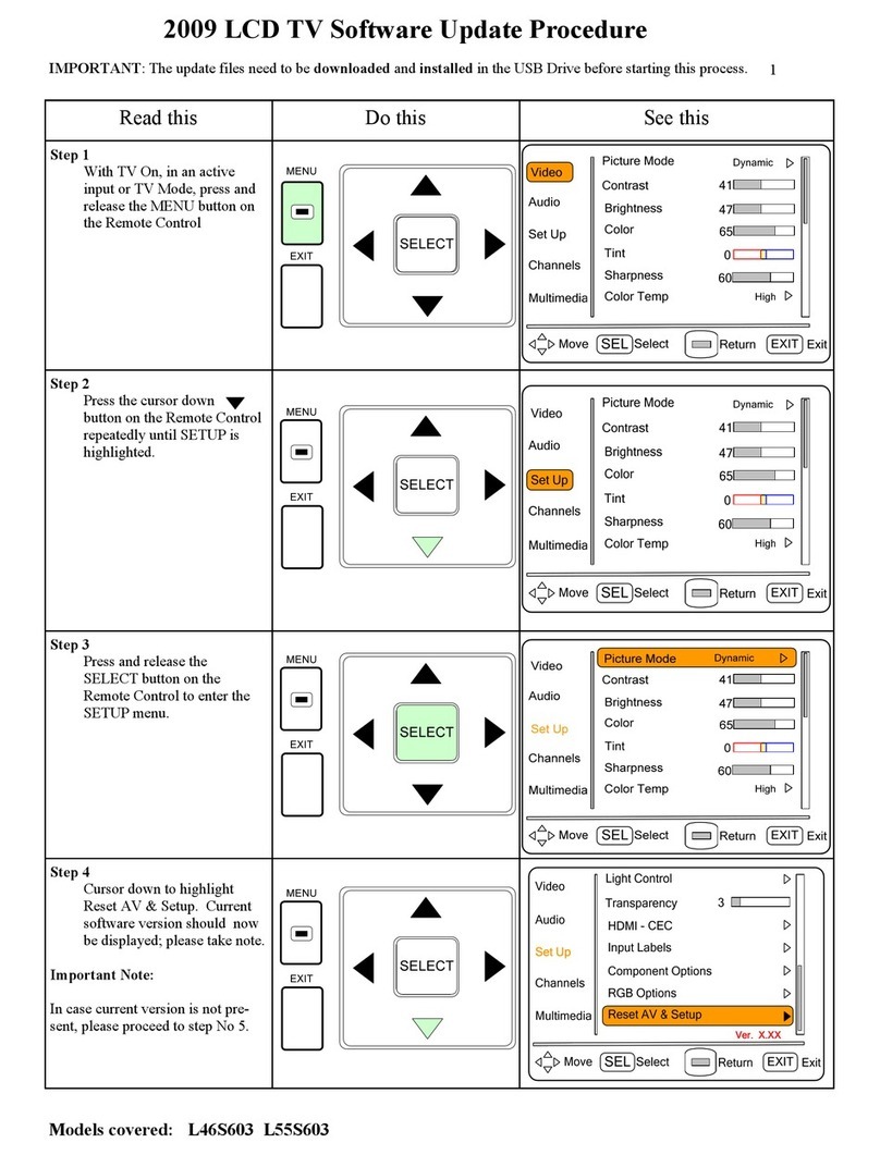 Hitachi UltraVision L46S603 Technical manual
