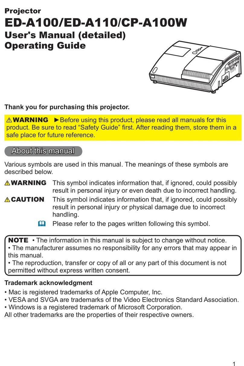 Hitachi ED-A100 Installation and operating manual