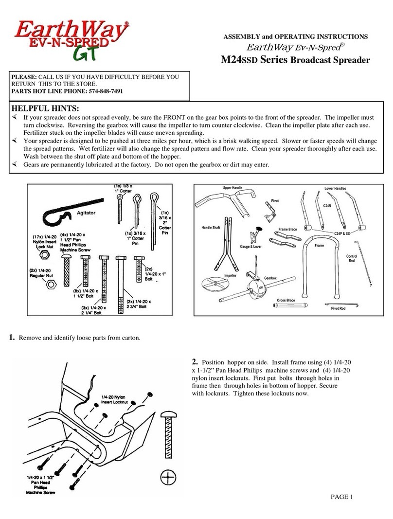 Earth Way Ev-N-Spred M24SSD Series User manual