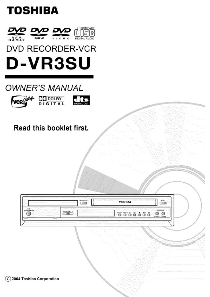Toshiba D-VR3SU owner's manual