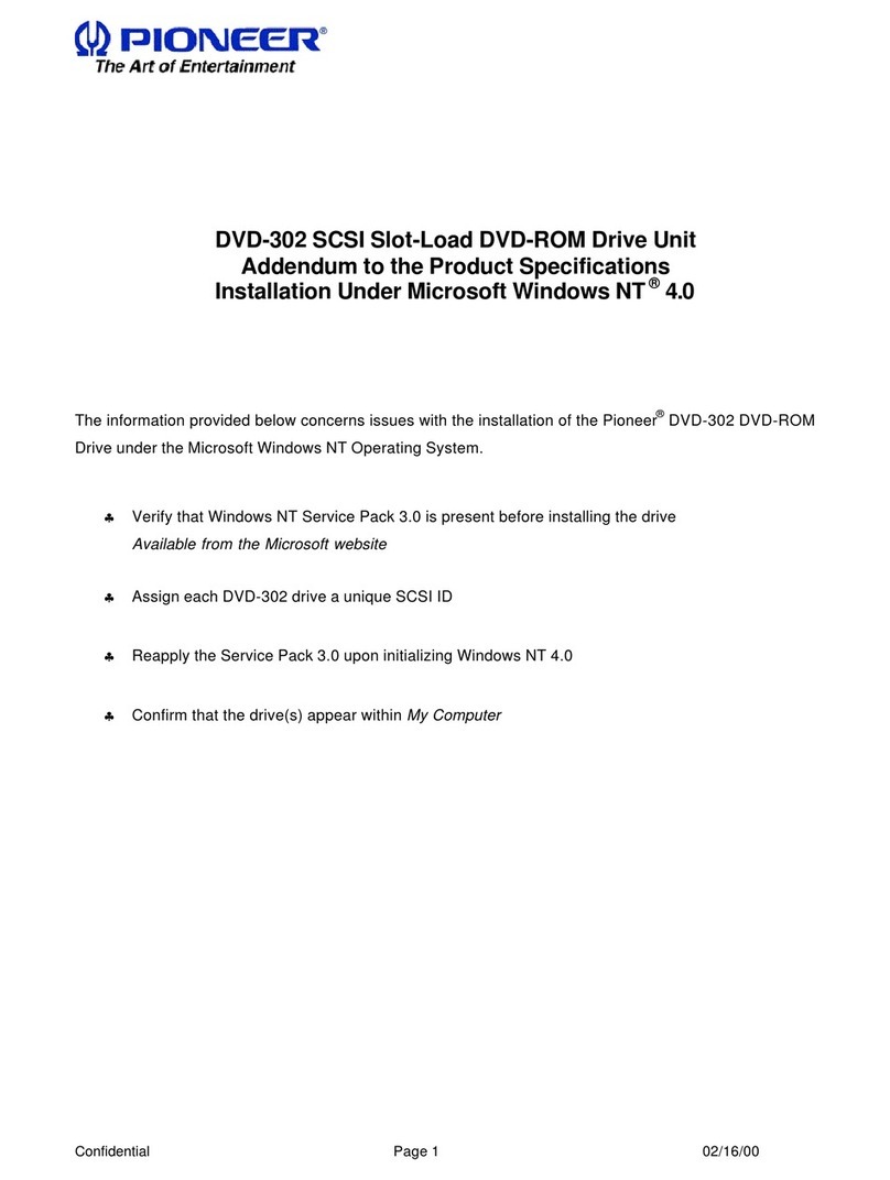Pioneer DVD-302 Installation instructions
