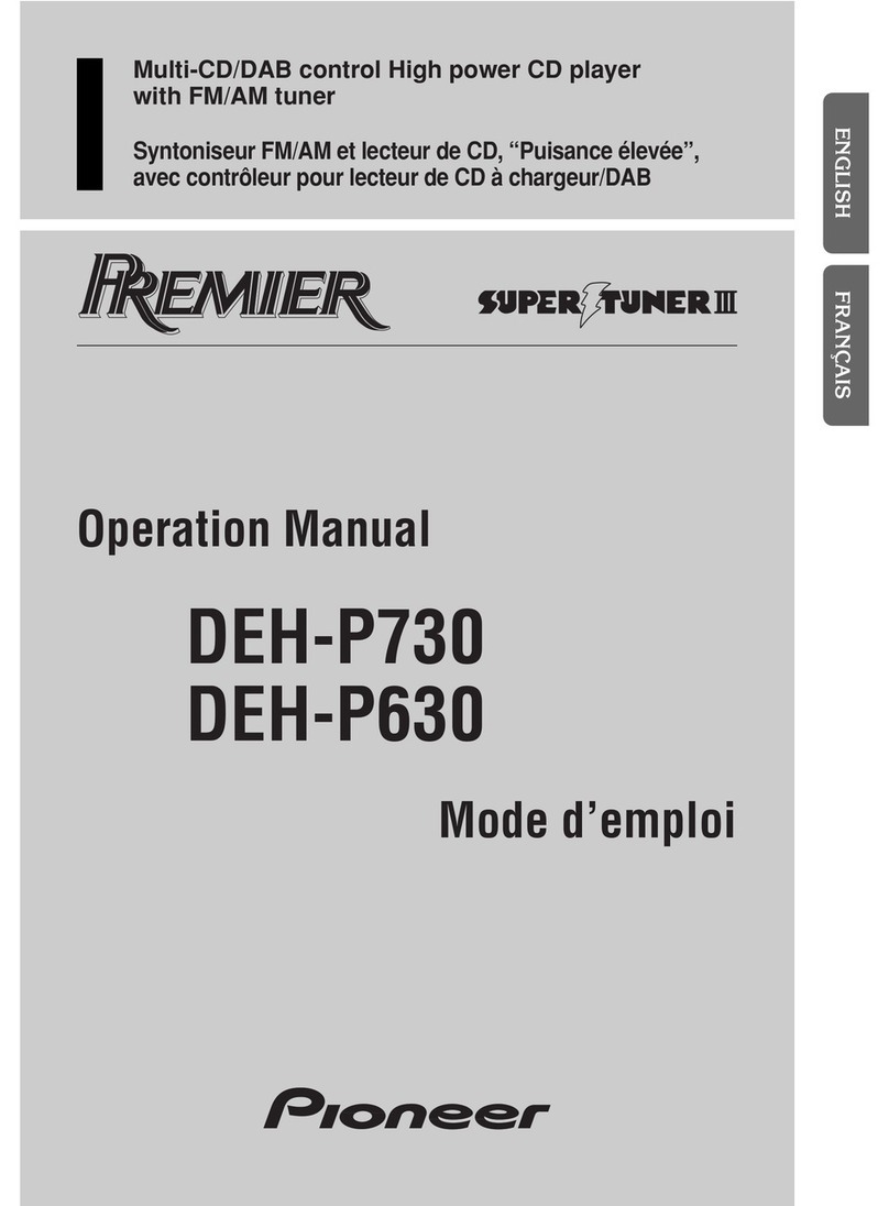 Pioneer Premier DEH-P630 User manual