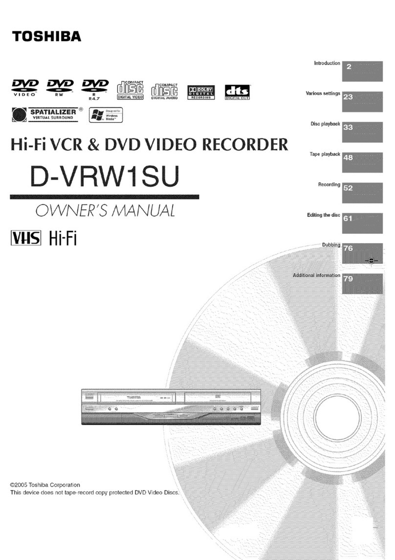 Toshiba D-VRW1SU User manual
