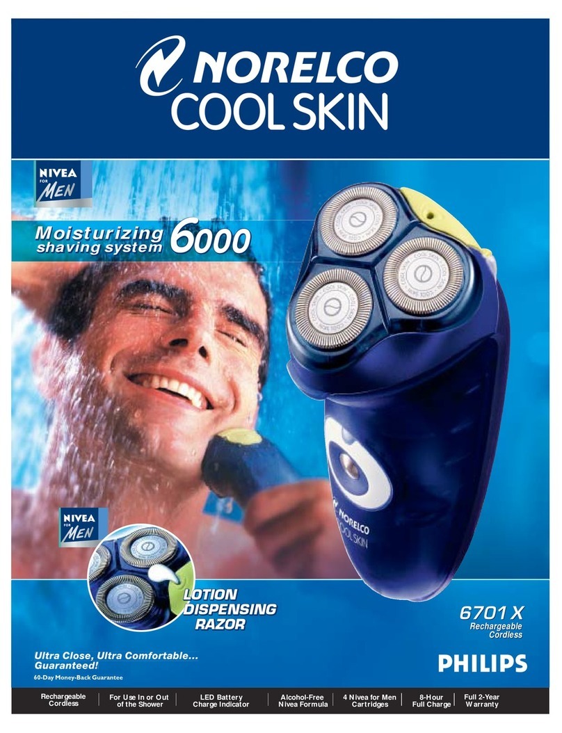 Norelco Norelco 6701X User manual