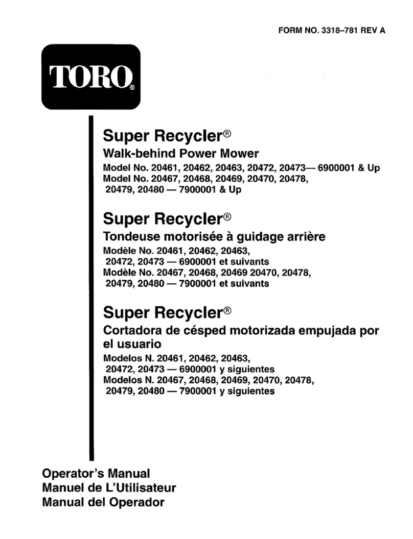 Toro Super Recycler 20473 Operator's manual