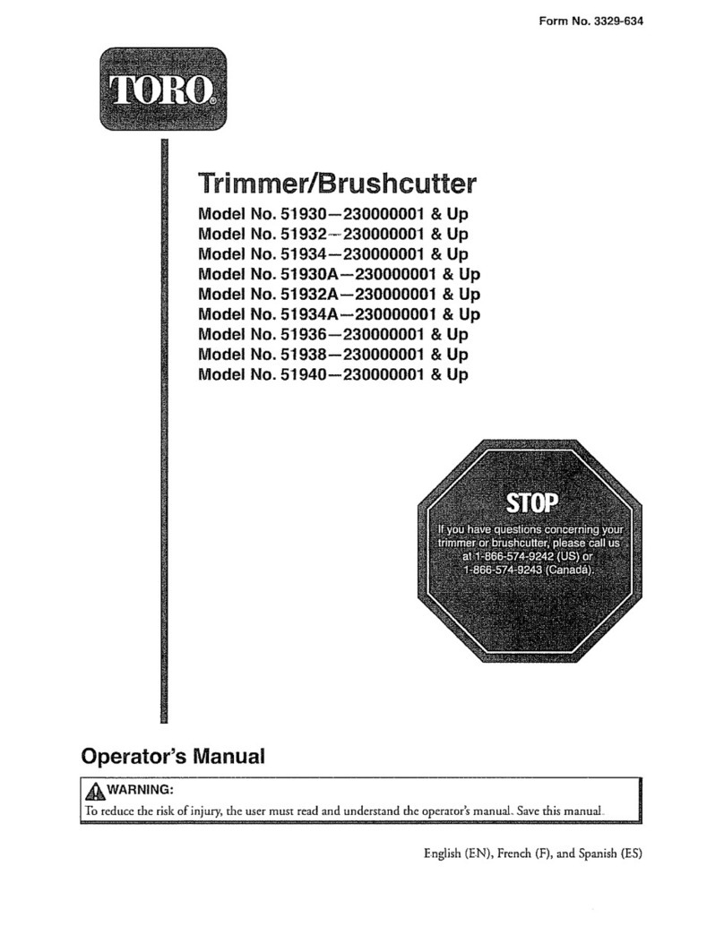 Toro 51938 User manual