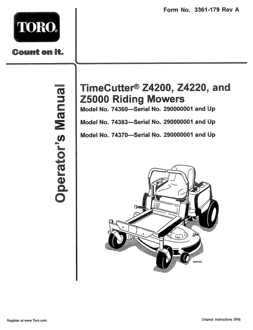 Toro TimeCutter Z4220 User manual