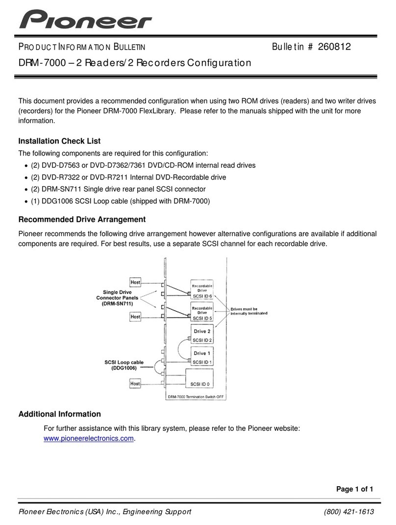 Pioneer DRM-7000 Product information bulletin