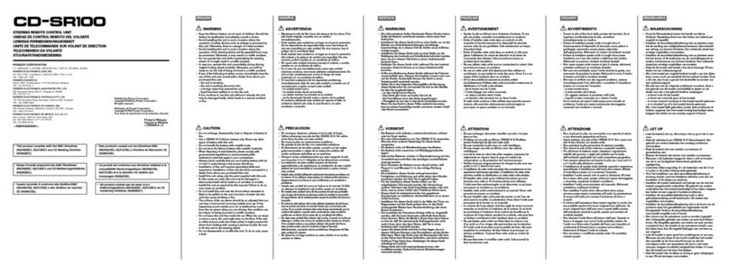 Pioneer CD-SR100 user manual