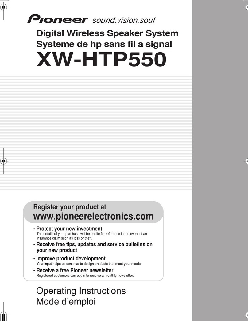 Pioneer XW-HTP550 User manual