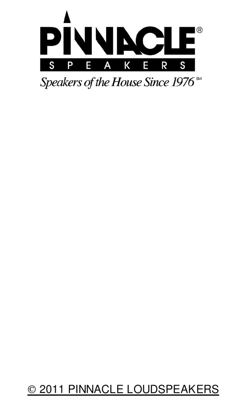 Pinnacle Speakers G0591 user manual