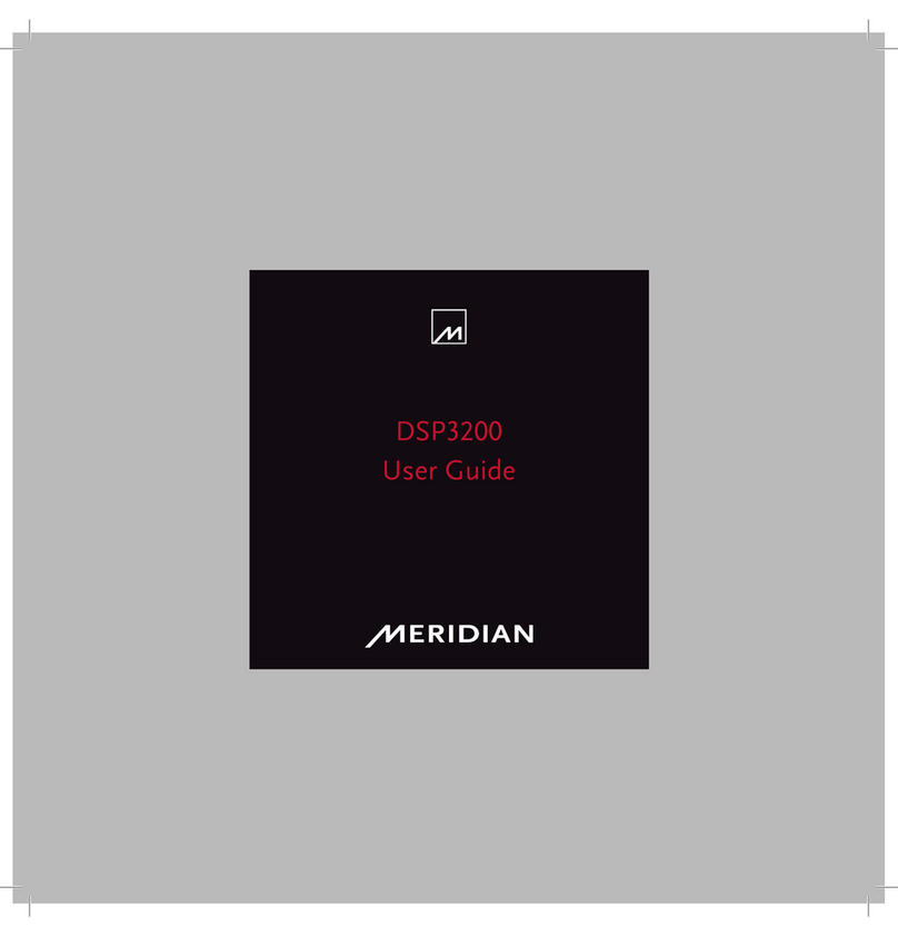 Meridian DSP3200 User manual