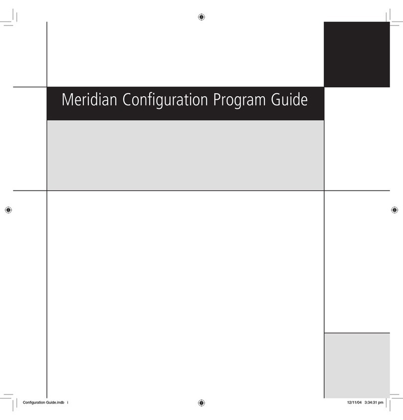 Meridian Configuration Program Configuration