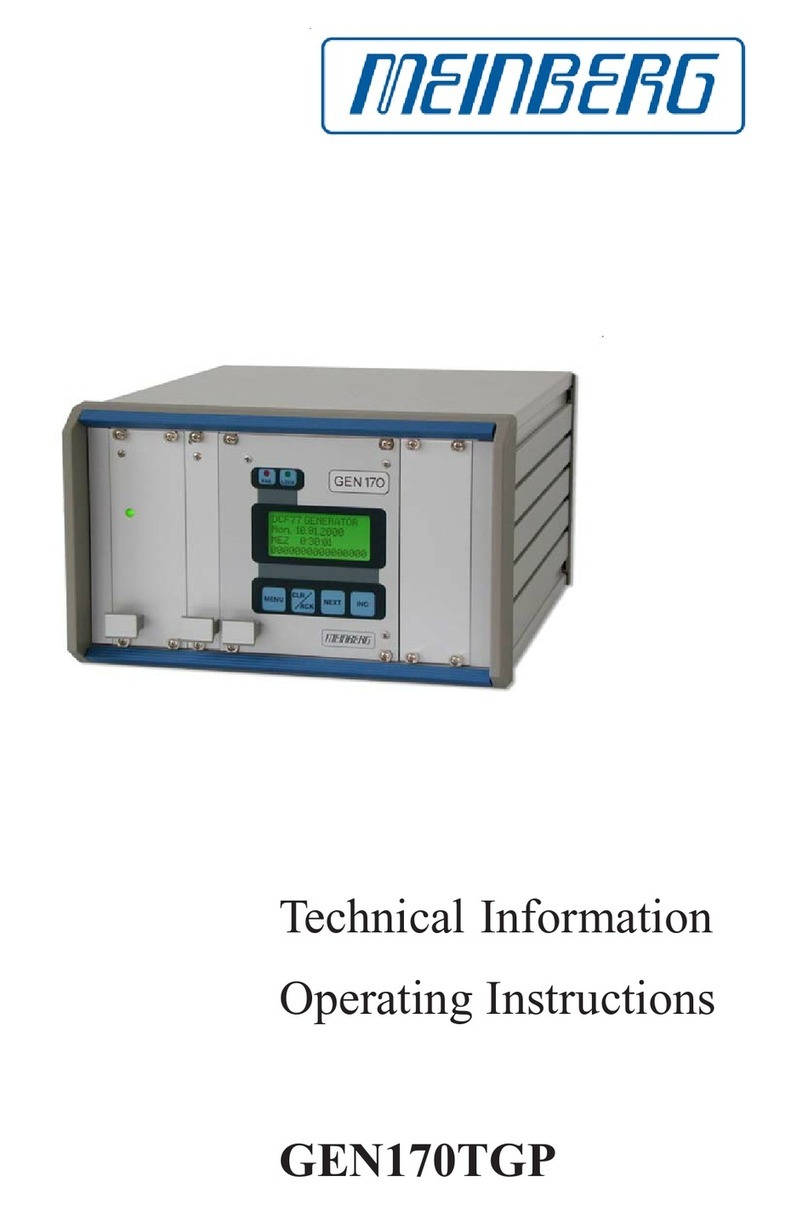 Meinberg GEN170TGP operating instructions