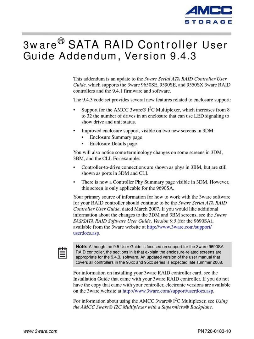 3Ware 9590SE Series Installation and operating instructions