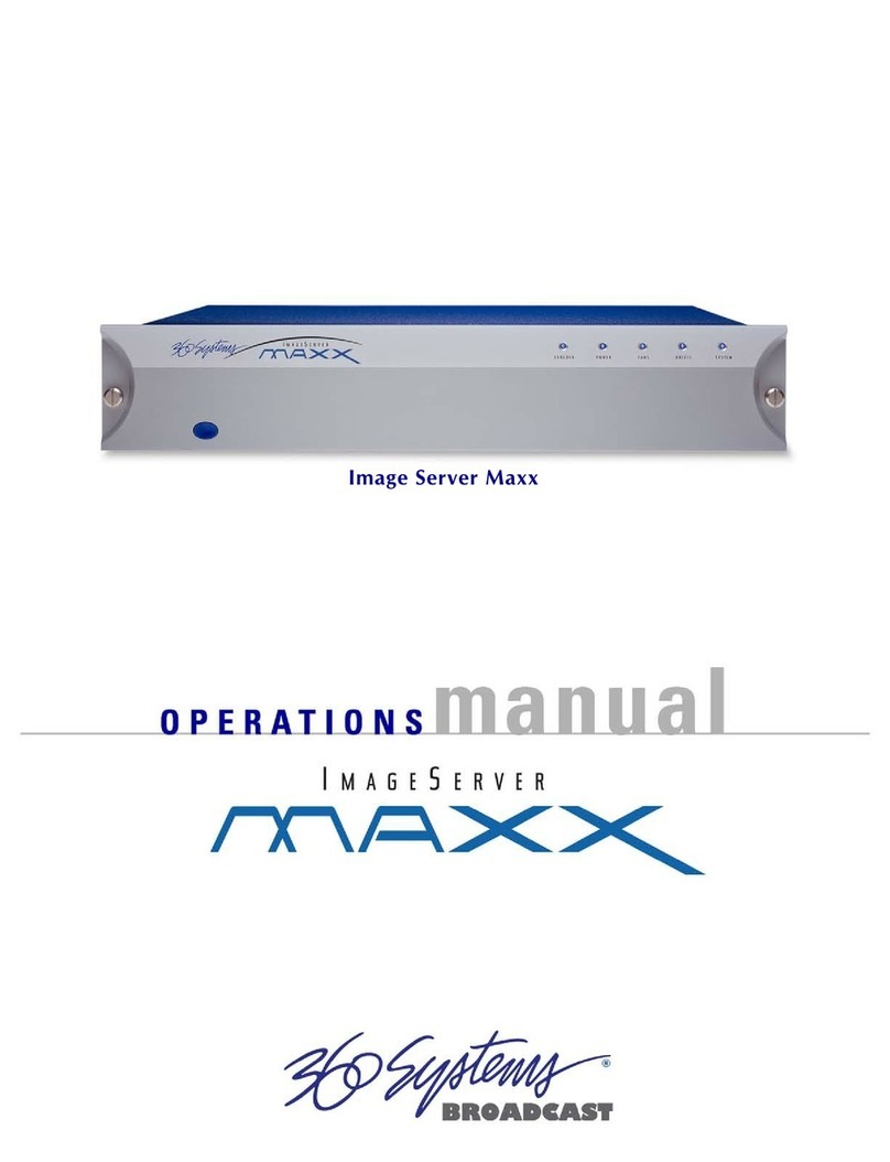 360 Systems MAXX Operation manual