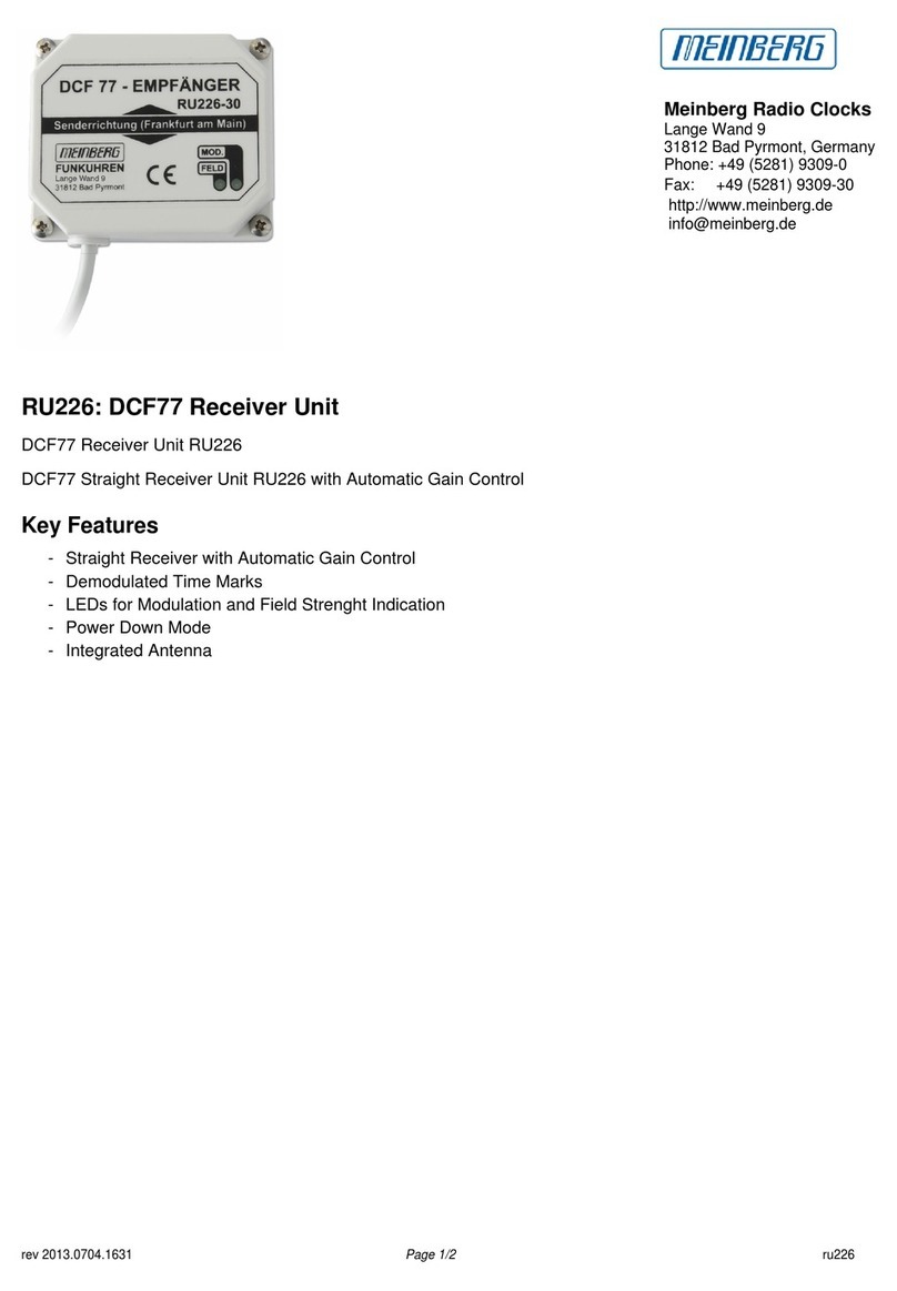 Meinberg RU226 Manual