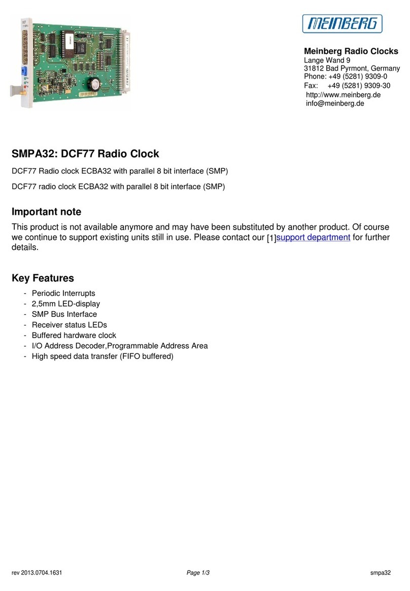 Meinberg SMPA32 Information sheet