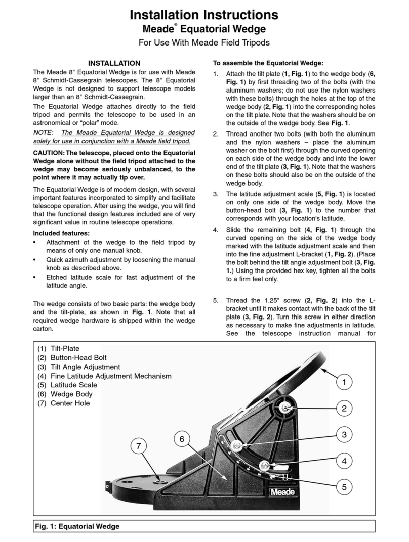 Meade Equatorial Wedge User manual