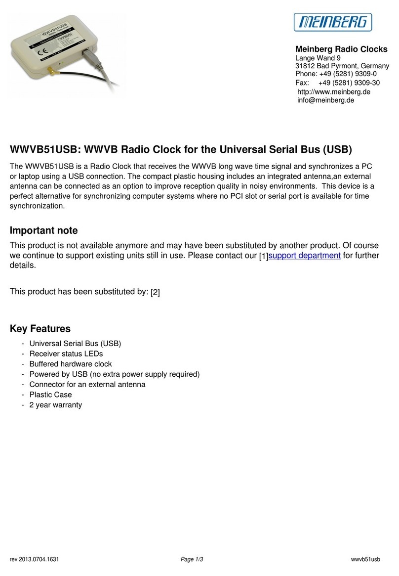 Meinberg WWVB51USB User manual