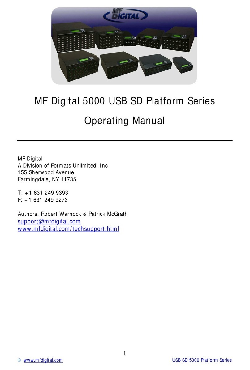 MF DIGITAL 5000 Platform Series operating manual