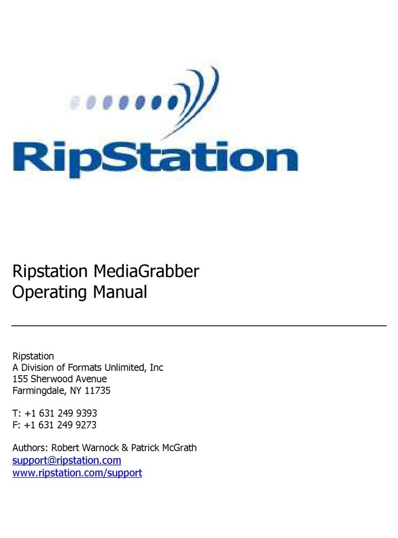 MF DIGITAL Ripstation MediaGrabber operating manual