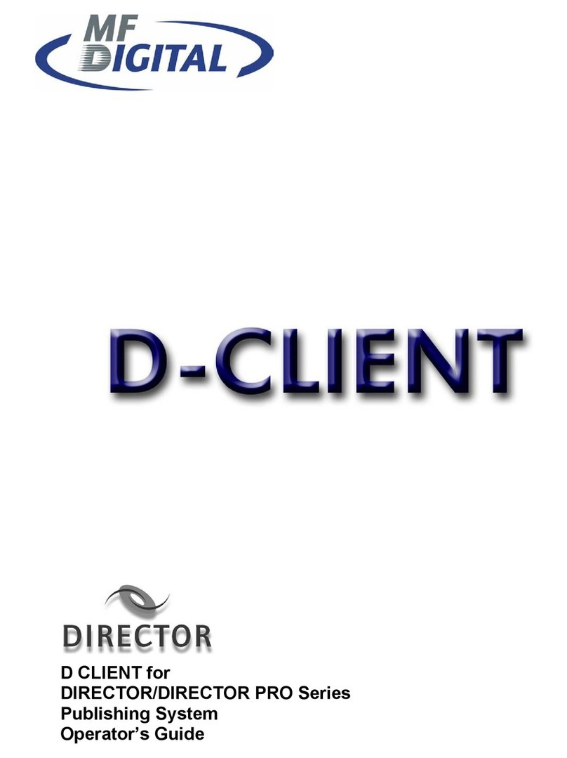 MF DIGITAL D CLIENT Operator's guide