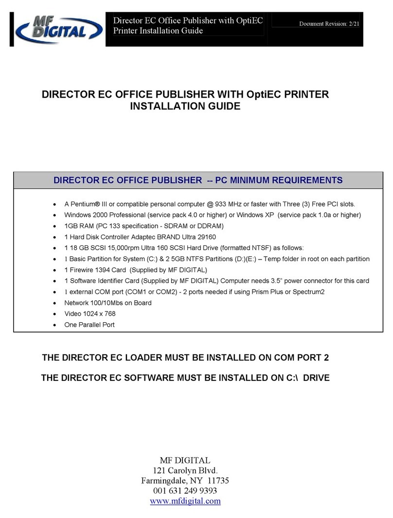 MF DIGITAL DIRECTOR EC User manual