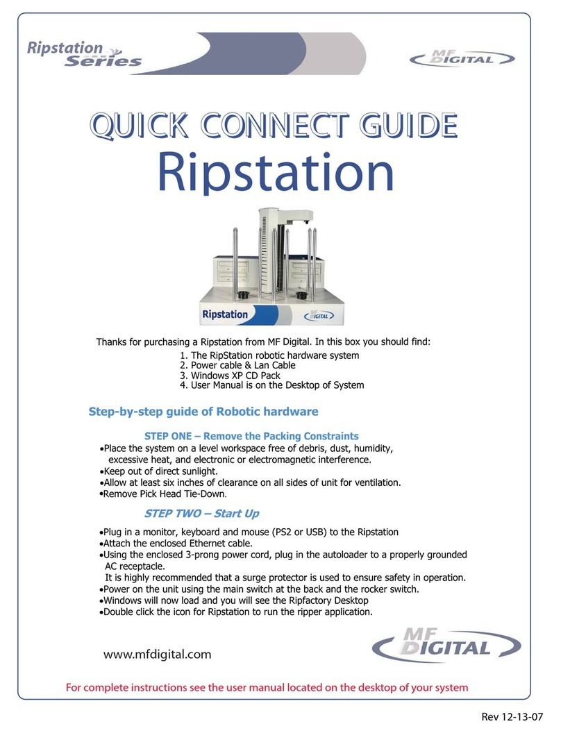 MF DIGITAL Ripstation series Quick connect guide