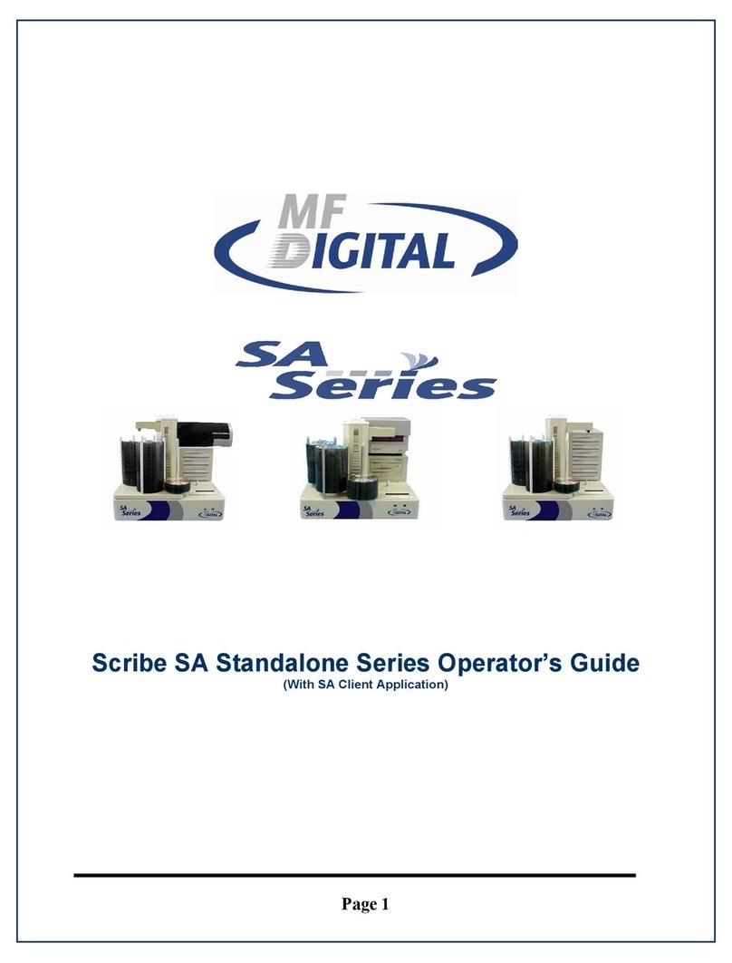 MF DIGITAL Scribe SA series Manual