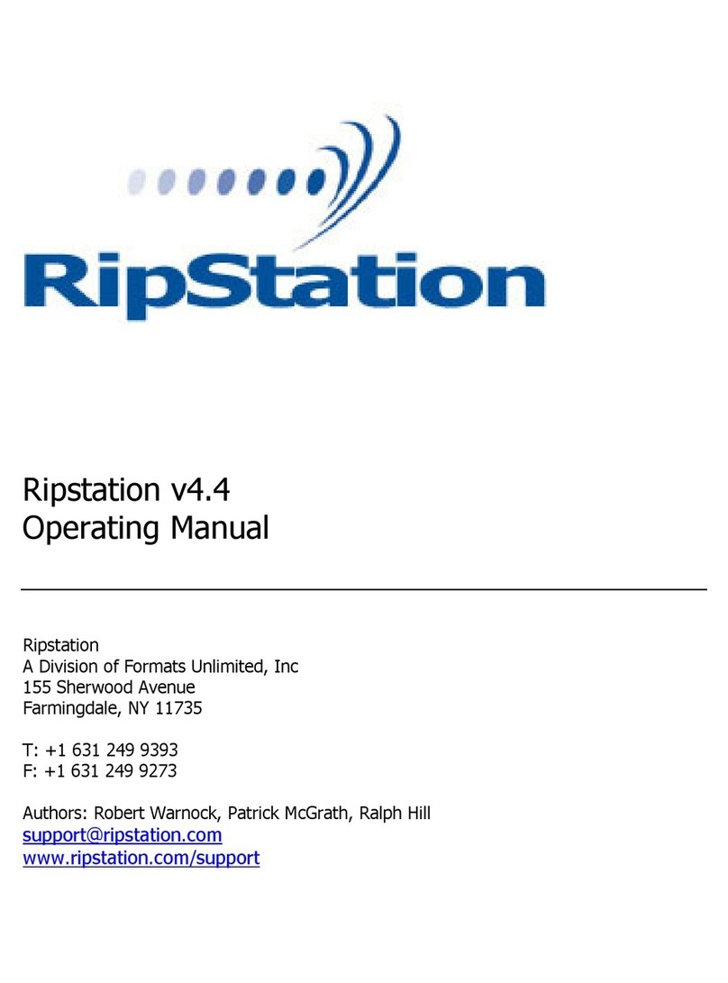 MF DIGITAL Ripstation v4.4 User manual