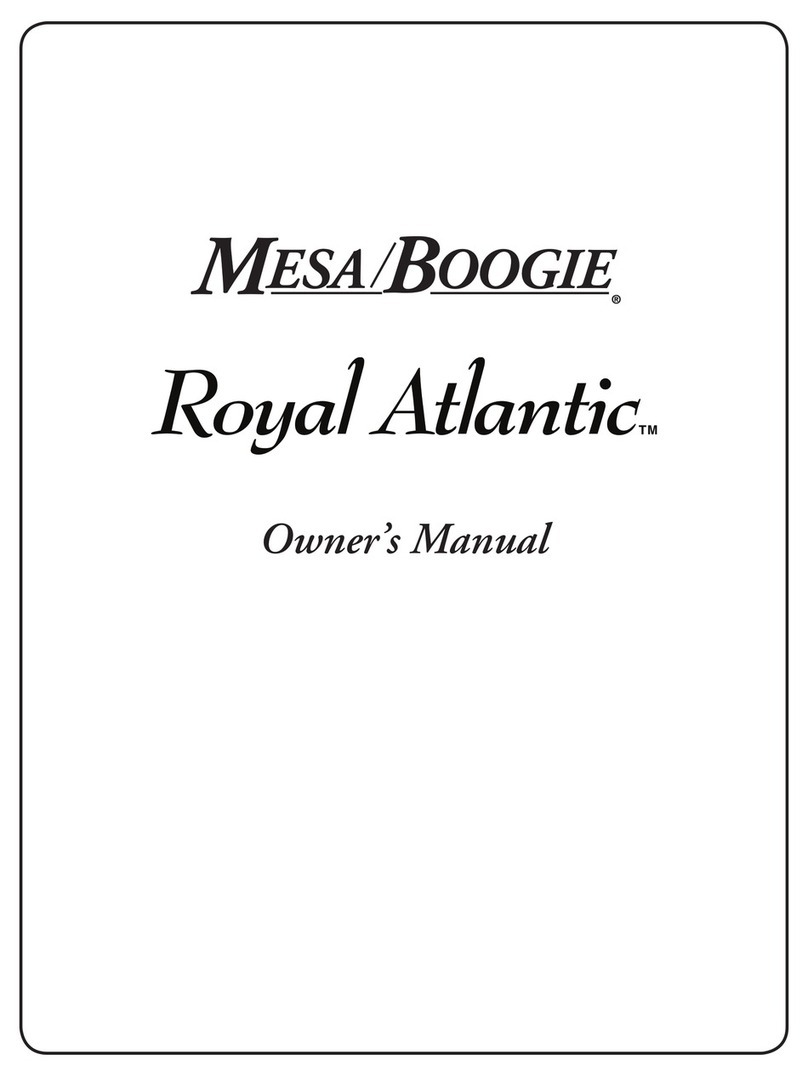 Mesa/Boogie Three Channel Dual & Triple Rectifier Solo... User manual
