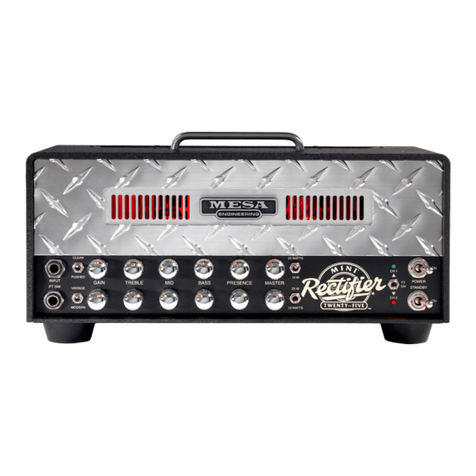 Mesa/Boogie Three Channel Dual & Triple Rectifier Solo... User manual