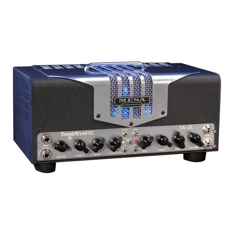 Mesa/Boogie TransAtlantic TA-15 User manual