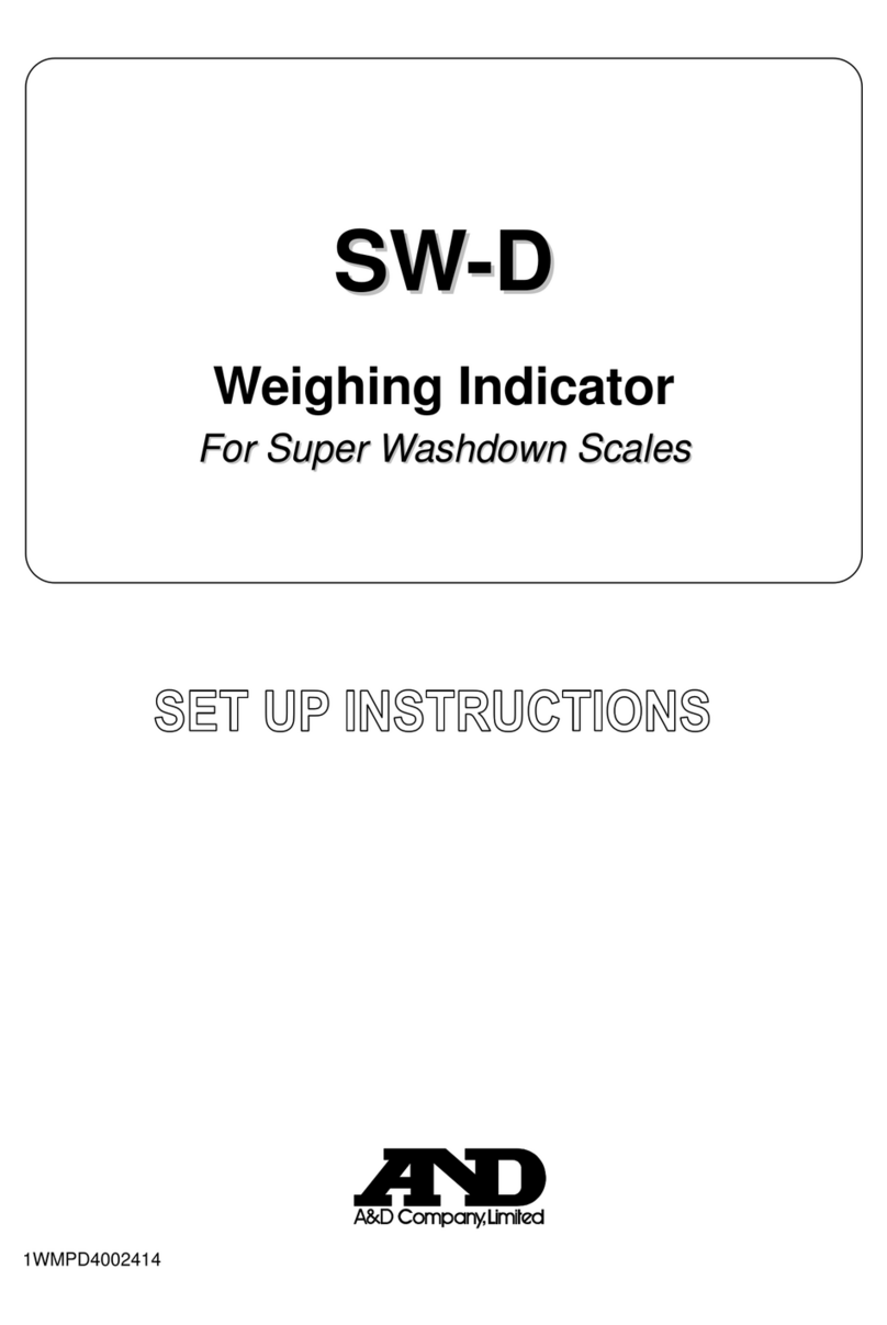 A&D SW-D Manual