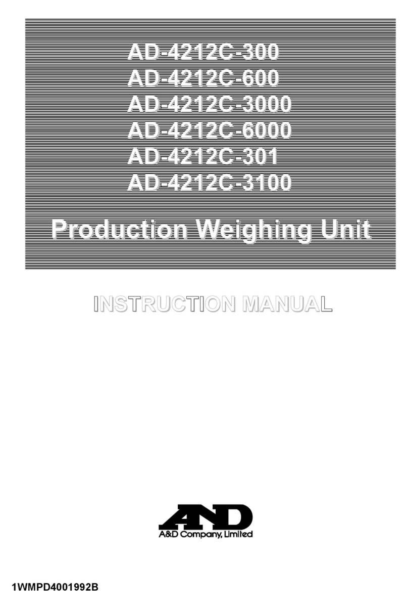 A&D AD-4212C-300 instruction manual