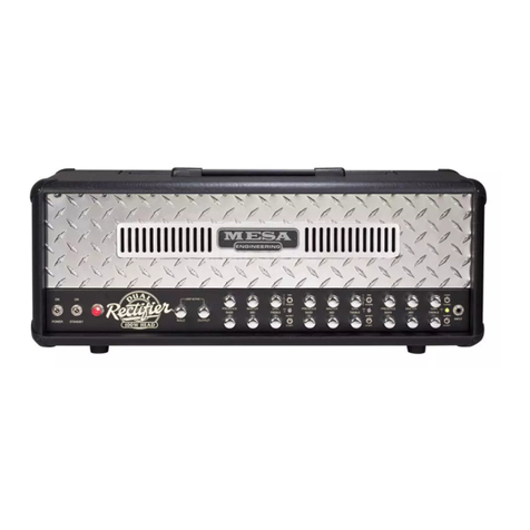 Mesa/Boogie Three Channel Dual & Triple Rectifier Solo... User manual