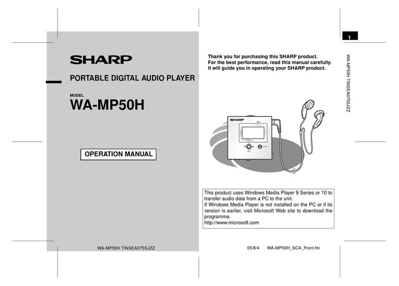 Sharp WA-MP50H User manual Sharp WA-MP50H User manual