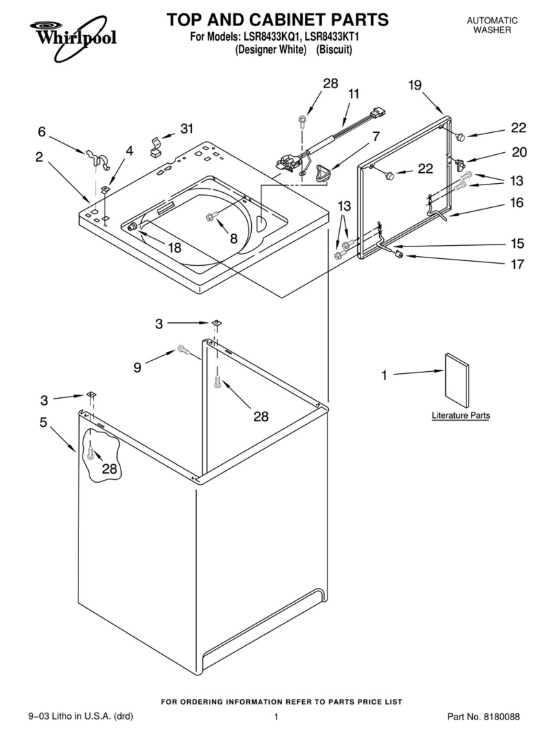Whirlpool LSR8433KQ1 parts catalog